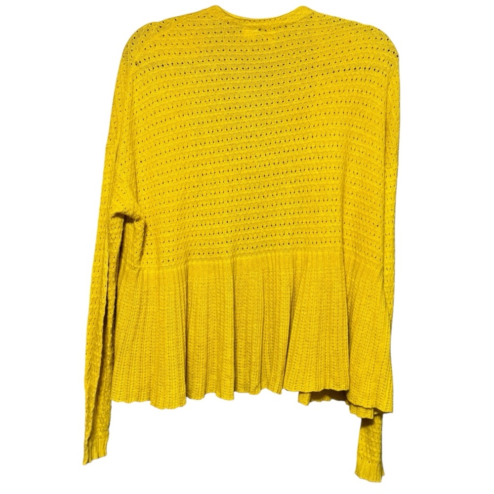 Anthropologie Bright Yellow Knit Cardigan - Picture 6 of 11